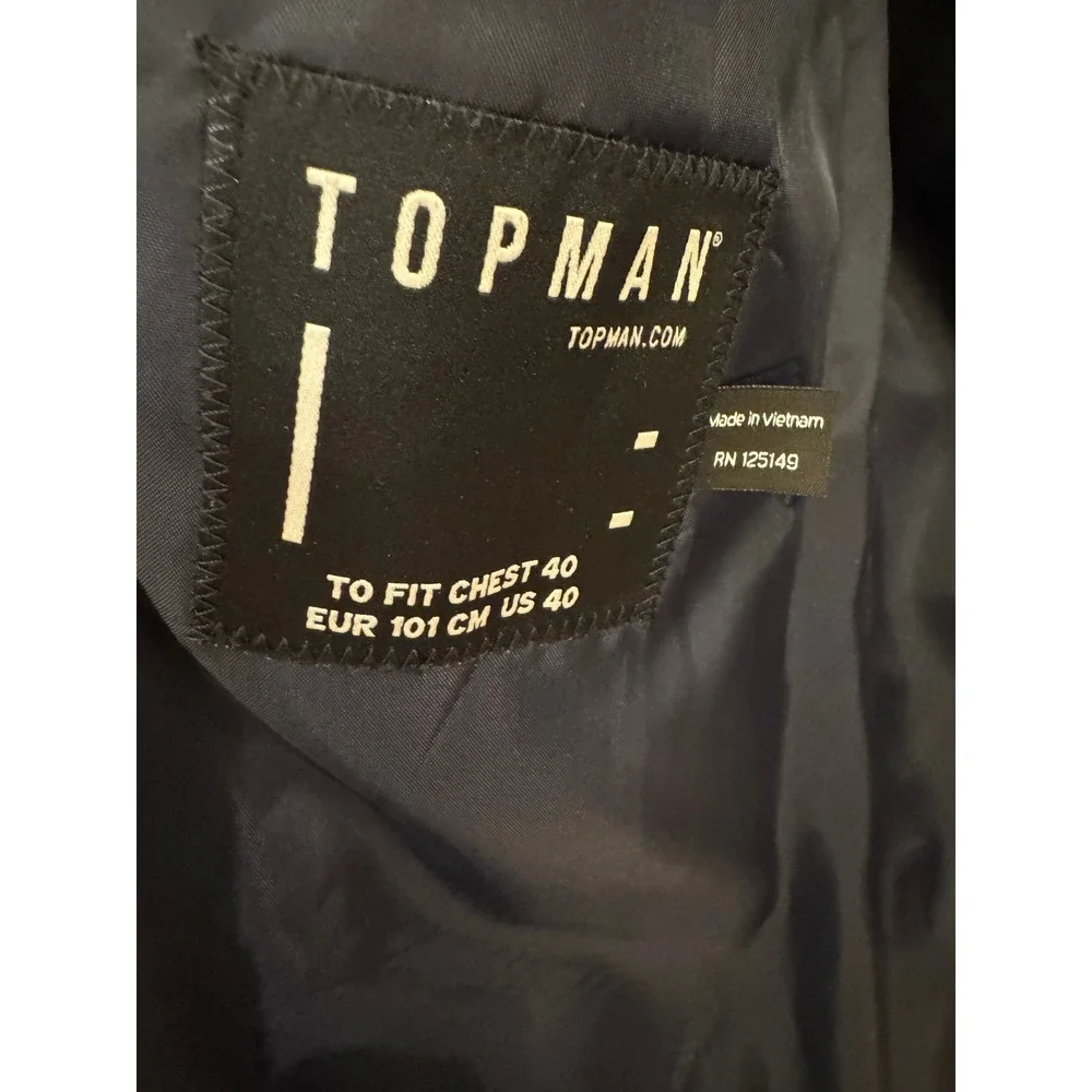 Topman Gray Knit Blazer 40 & English Laundry Plaid Button Down Shirt Bundle‎ Men
